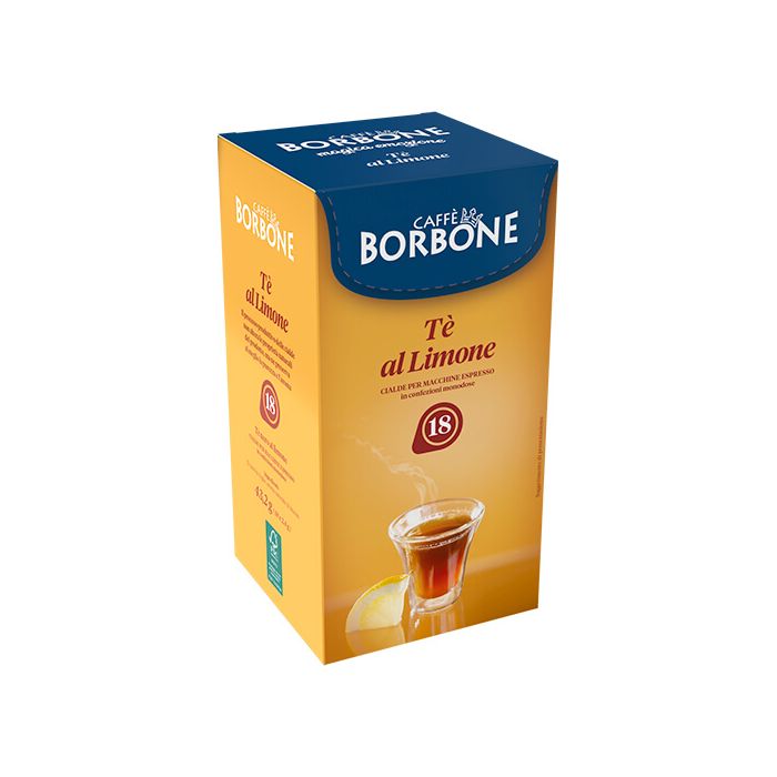 Cialde Borbone: 18 cialde di tè al limone diametro 44