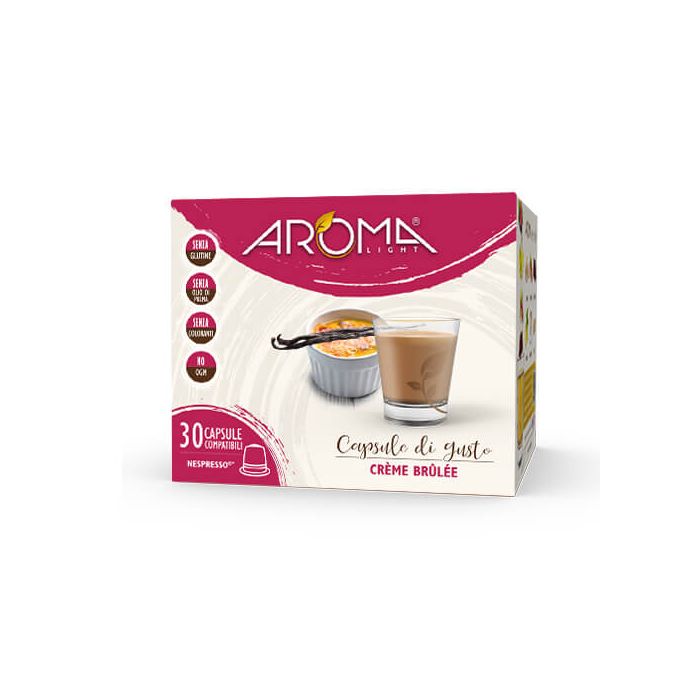 30 Capsule di Crème Brûlée Aroma Light compatibili Nespresso